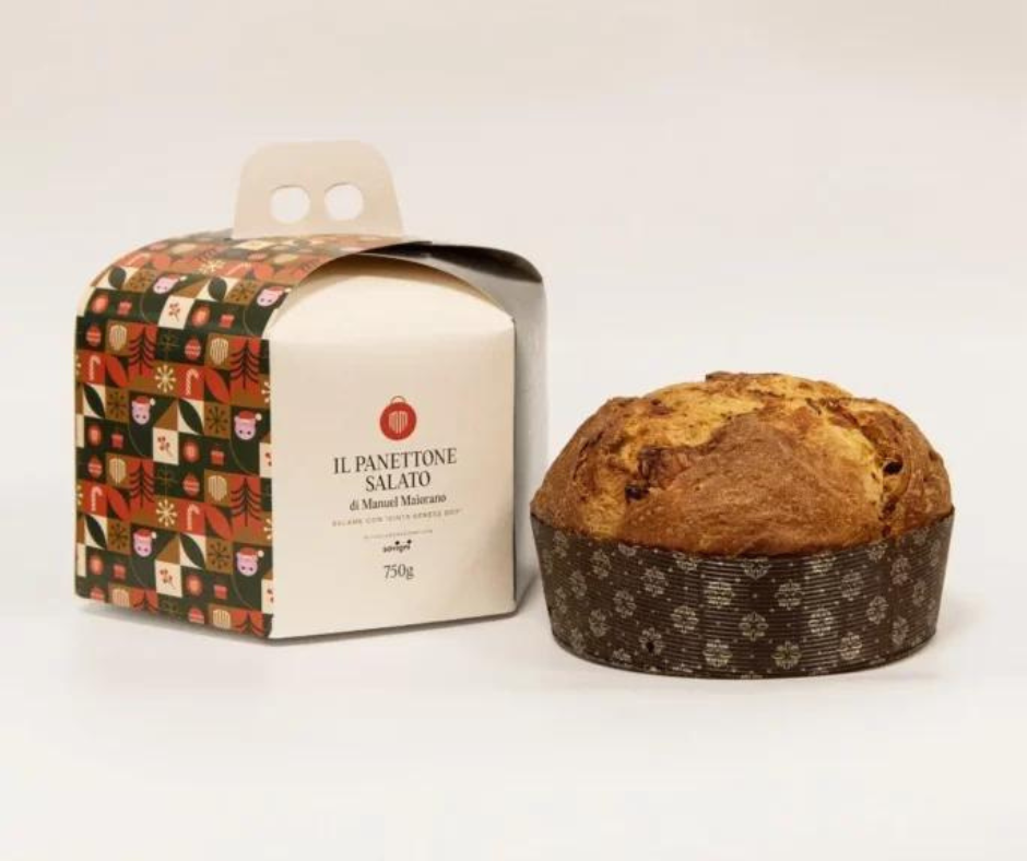 Il Panettone Salato di Manuel Maiorano in collaborazione con Savigni: un Connubio Eccellente tra Tradizione e Innovazione con la Cinta Senese DOP